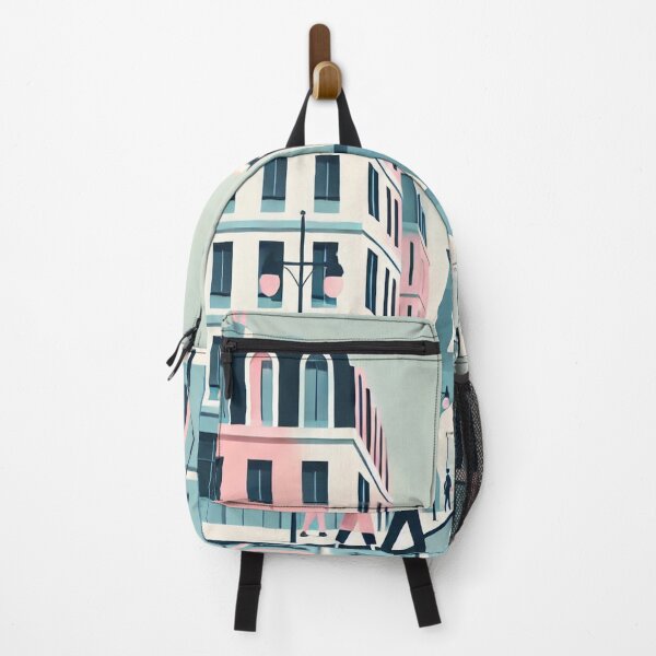 Item preview, Paris Streets with the Eiffel Tower: Minimalist and Modern Architecture in Pastel Colors designed and sold by epvshop.