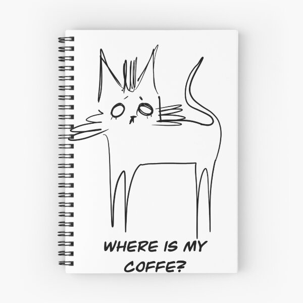 Item preview, tired cat looking for cofee designed and sold by Jaganna.