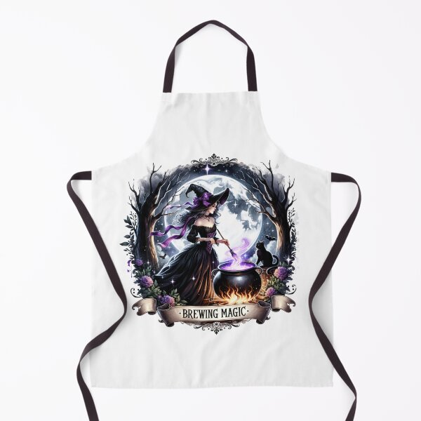Item preview, Spellbinding Vintage Witch Art for Halloween Apparel and Accessories - Brewing Magic designed and sold by artedigital99.