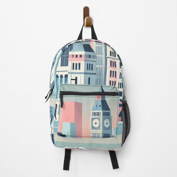Item preview, London Streets with Big Ben and The Shard: Minimalist and Modern Architecture in Pastel Colors designed and sold by epvshop.