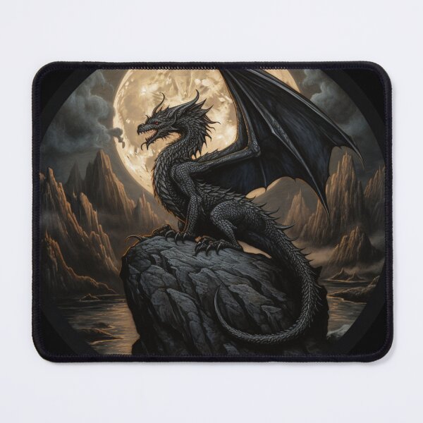 Item preview, Dragon and moon designed and sold by MetreRay.