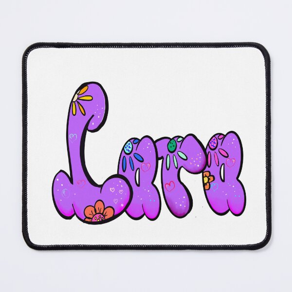 Item preview, Lara popular girls name woman women’s first name in purple calligraphy Lara designed and sold by Artonmytee.