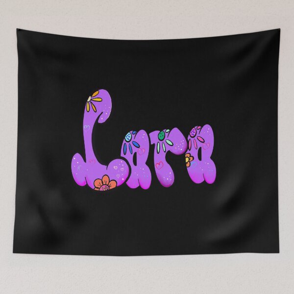 Item preview, Lara popular girls name woman women’s first name in purple calligraphy Lara designed and sold by Artonmytee.