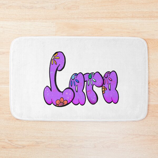 Item preview, Lara popular girls name woman women’s first name in purple calligraphy Lara designed and sold by Artonmytee.