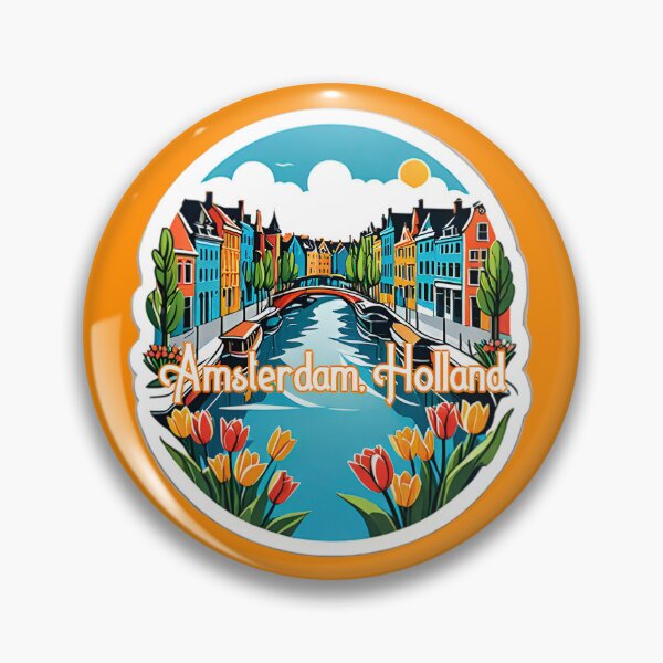 Item preview, Amsterdam Netherlands Holland Sticker designed and sold by Devo07.