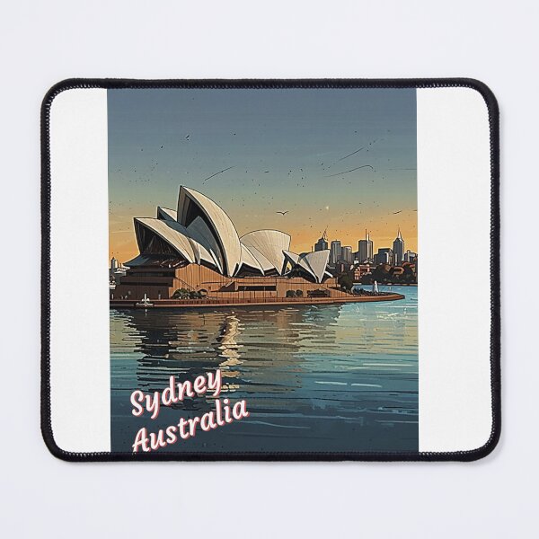 Item preview, Sydney Australia. Artistic rendering of iconic Down Under city. designed and sold by ElderWisdom.