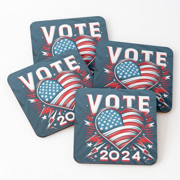 Item preview, Vote 2024 Patriotic Heart Design designed and sold by merve02shop.