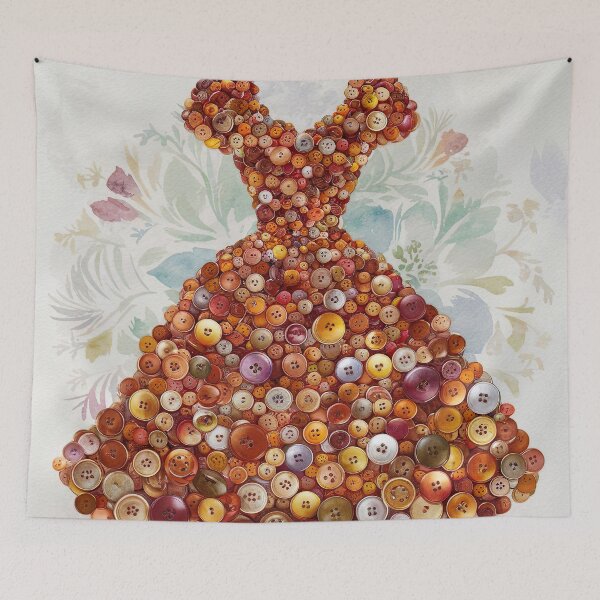 Item preview, button covered dress designed and sold by elegantpaterns.