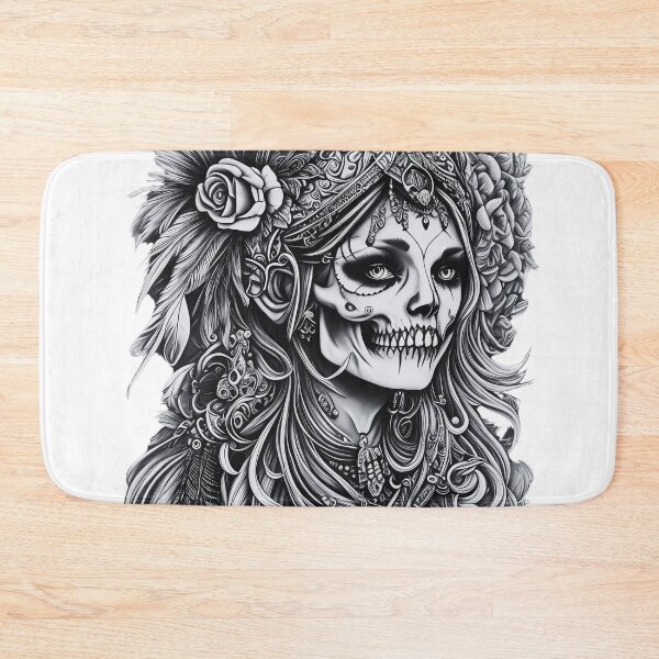 Item preview, Cyber Floral Maiden Futuristic Art Print designed and sold by WhiteDoveArt.