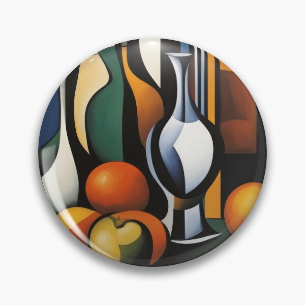 Item preview, Vivid Symphony: Abstract Pop Art Vases and Fruit designed and sold by ZipperDragon88.