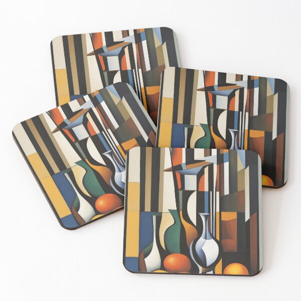 Item preview, Vivid Symphony: Abstract Pop Art Vases and Fruit designed and sold by ZipperDragon88.