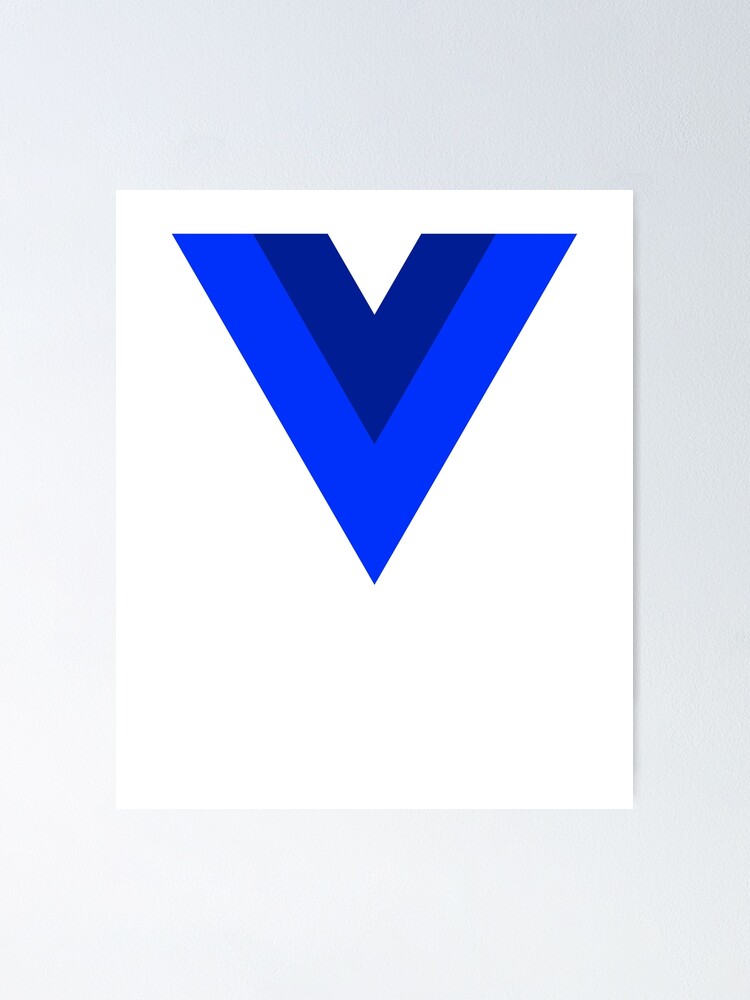 Vue.js Framework (Blue) Official Logo T-Shirt