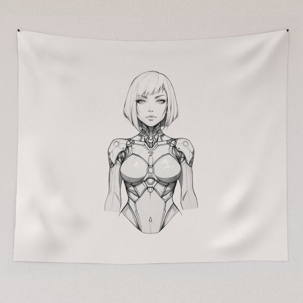 Item preview, Cyborg Girl designed and sold by ArtCraftLab.