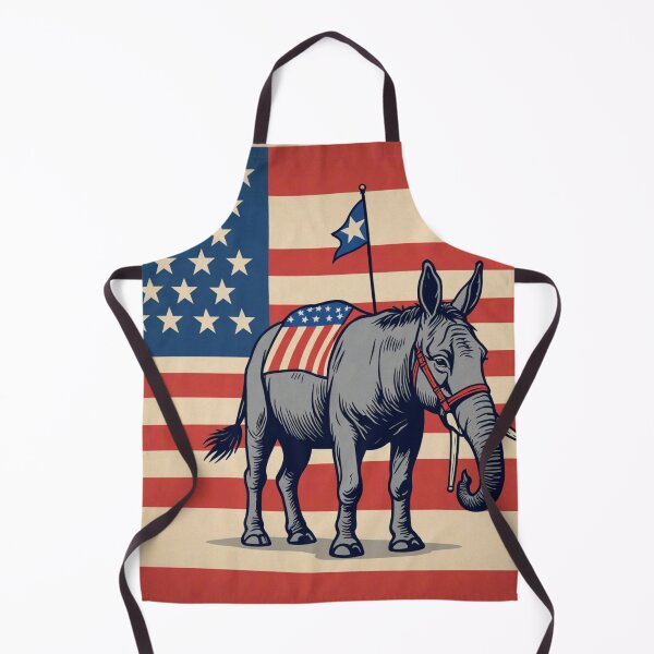 Item preview, Patriotic Donkey and Elephant Unity Design designed and sold by merve02shop.