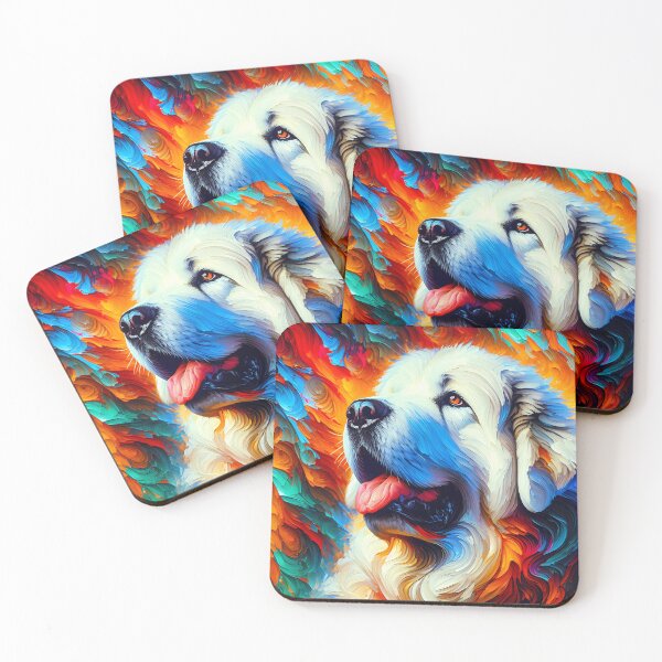 Item preview, Akbash Dog Acrylic Print Pet Portrait Pet Lovers designed and sold by Puppy Puzzles Plus.