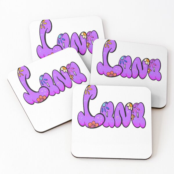 Item preview, Lana popular girls name woman women’s first name in purple calligraphy Lana designed and sold by Artonmytee.