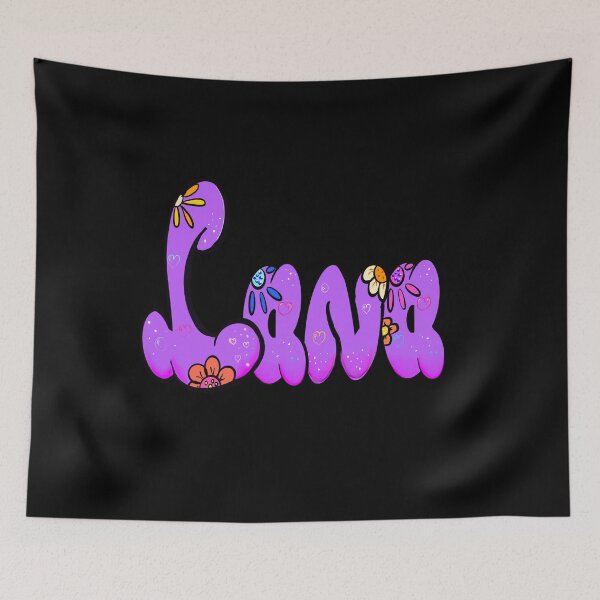 Item preview, Lana popular girls name woman women’s first name in purple calligraphy Lana designed and sold by Artonmytee.