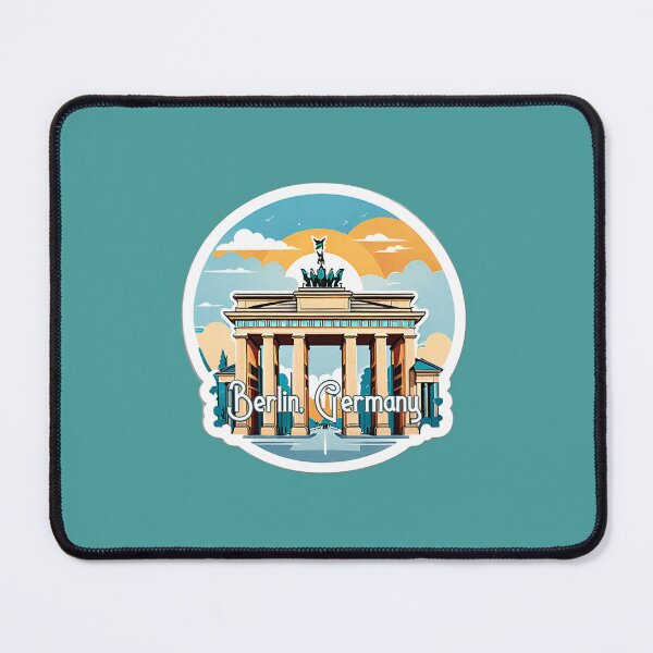 Item preview, Berlin Germany Brandenburg Gate Deutschland Sticker designed and sold by Devo07.