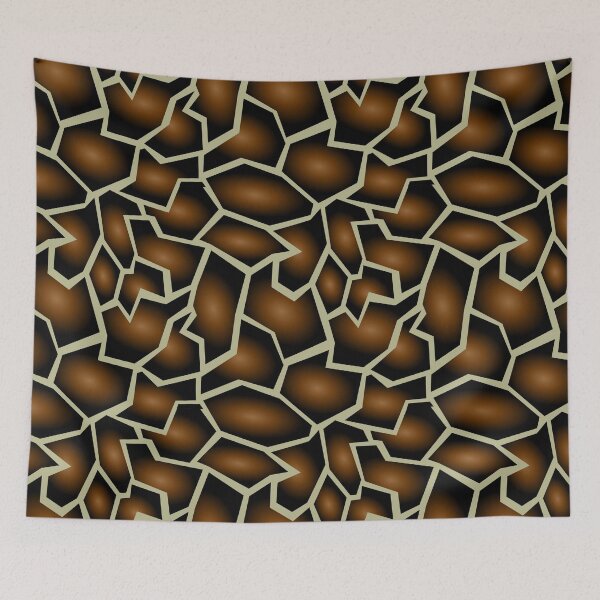 Item preview, WILD ANIMAL TEXTURE - TESELLED MOSAIC - PURPLE GIRAFFE POLYGONS designed and sold by CuPensky.