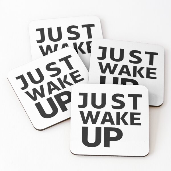 Item preview, Just Wake Up | simple design designed and sold by AnimalWorldArtt.