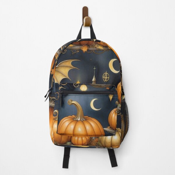 Item preview, Pumpkins And Gold Bats Wings designed and sold by Melantari Vizuns.