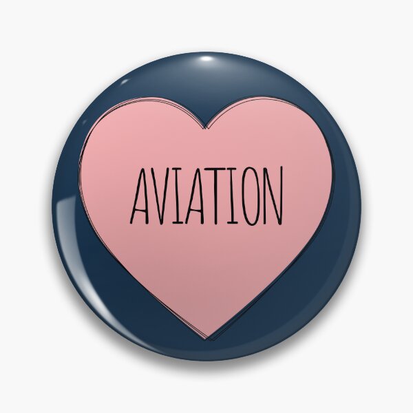 Item preview, I Love Aviation Pink Heart designed and sold by MaryAller.