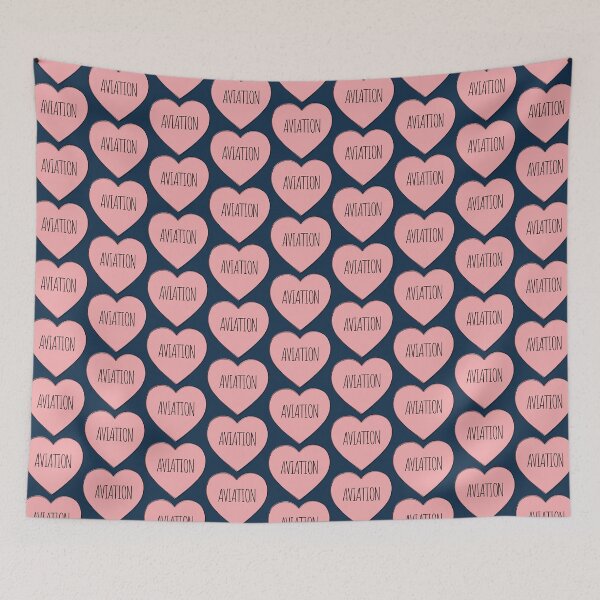 Item preview, I Love Aviation Pink Heart designed and sold by MaryAller.