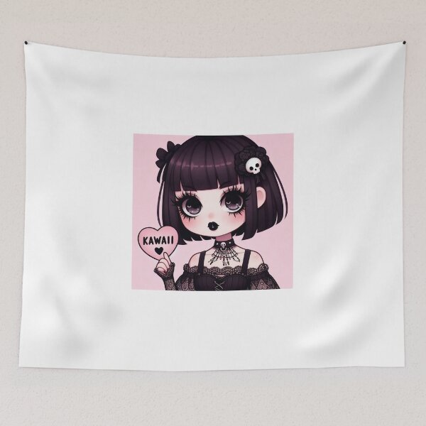 Item preview, Kawaii lol Goth Girl designed and sold by StickyGuys.
