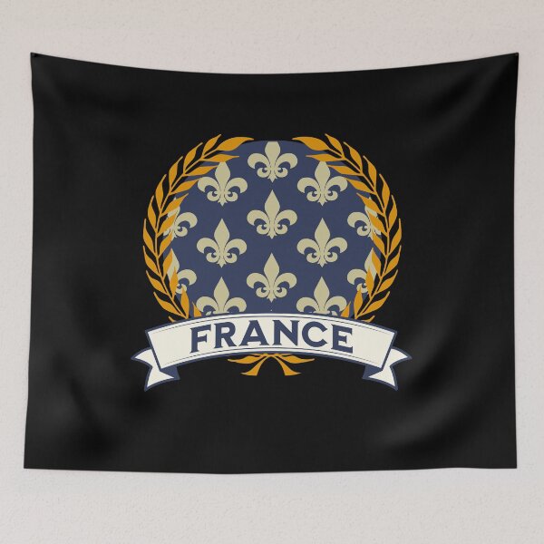 Item preview, France Coat of Arms - The Kingdom of France Heraldry designed and sold by Agema Apparel.