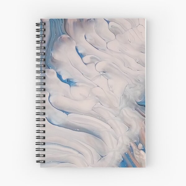 Artikelvorschau, Nebeliges Blau und Braun entworfen und verkauft von AmyAbstractArt.