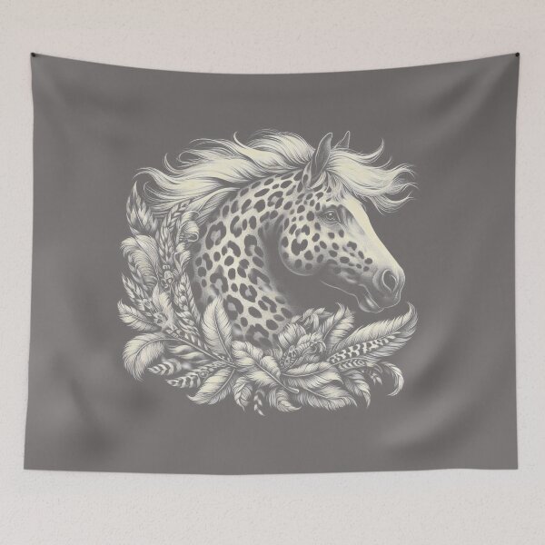 Item preview, Horse head with leopard pattern designed and sold by sinemsworld1.