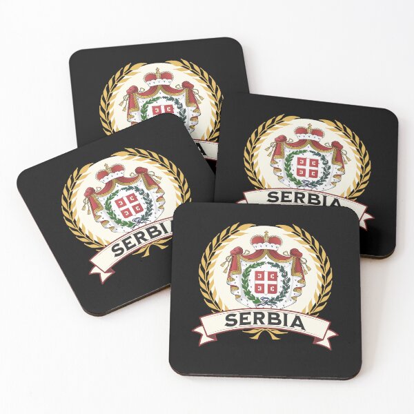 Item preview, Serbia Coat of Arms -Serbian Empire Heraldry designed and sold by Agema Apparel.