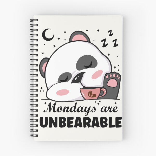 Item preview, Mondays Are Unbearable | Sleepy Panda Bear designed and sold by PearlMoonGrapes.