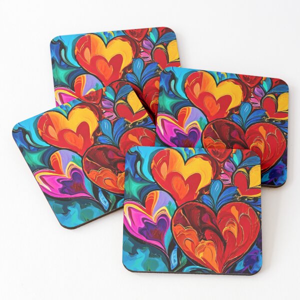 Item preview, Psychedelic Hearts designed and sold by TheDarkWardrobe.