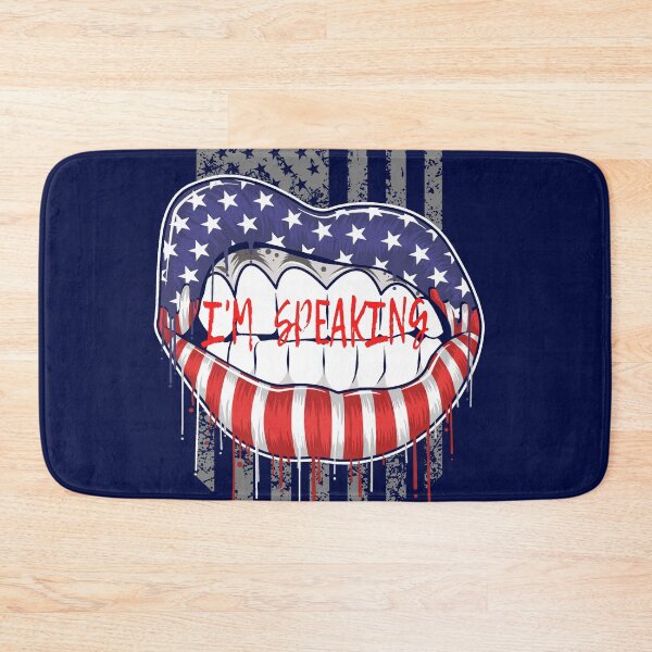 Item preview, im speaking USA Flag Lips Kamala Harris For President 2024 designed and sold by ShirtzTonight.