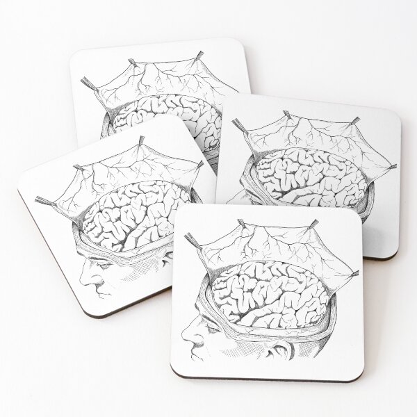 Item preview, Dura Mater Vintage brain drawing designed and sold by CaiMartist.