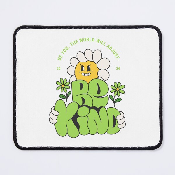 Artikelvorschau, Seien Sie freundlich Groovy grüne Gänseblümchen-Blumenillustration entworfen und verkauft von HyggeBerry.