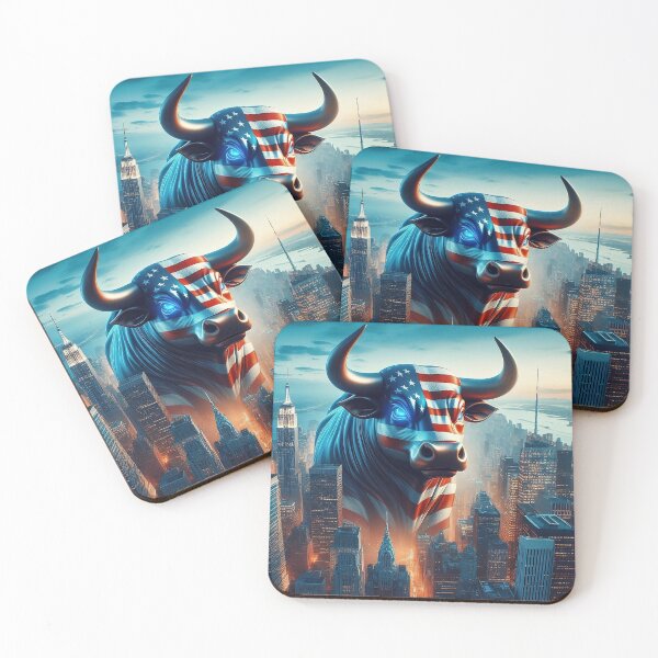 Item preview, Bull of the American Skyline designed and sold by LeStudioSHB.
