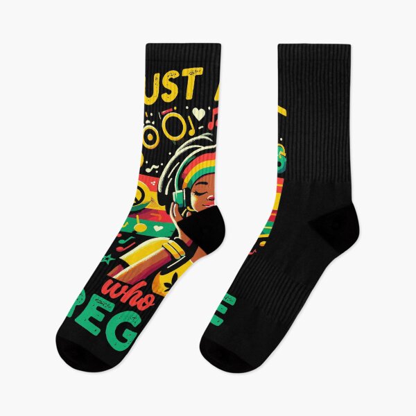 Item preview, Just A Girl Who Loves Reggae Jamaican Music Funny Rasta designed and sold by Dressed For  Duty.