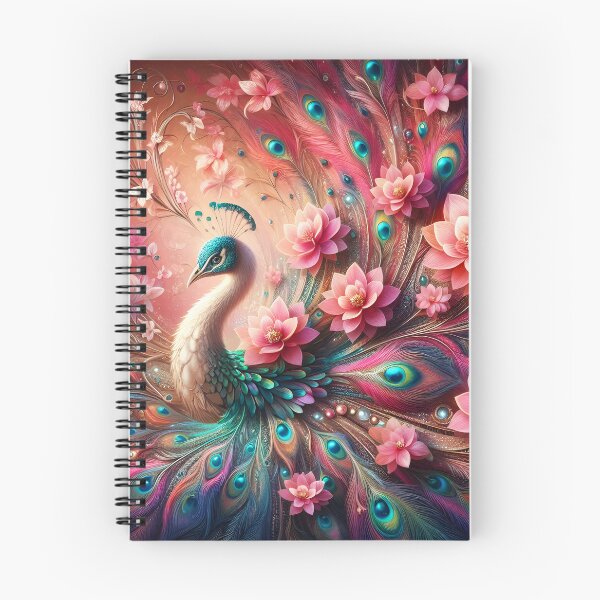 Item preview, Magnolia pinky peacock bird art designed and sold by EmeraldeaArt.