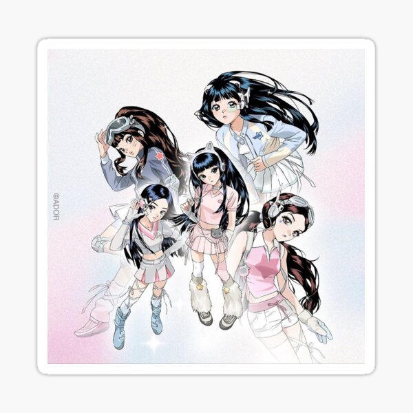 NewJeans Anime Y2K Sticker