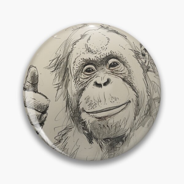 Item preview, Orangutan Thumbs Up designed and sold by Ellimade.
