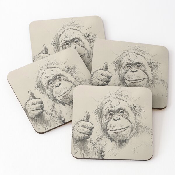 Item preview, Orangutan Thumbs Up designed and sold by Ellimade.