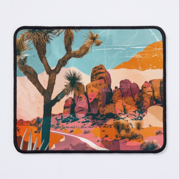 Item preview, Joshua Trees in California abstract design montage designed and sold by CaliforniaVibe.