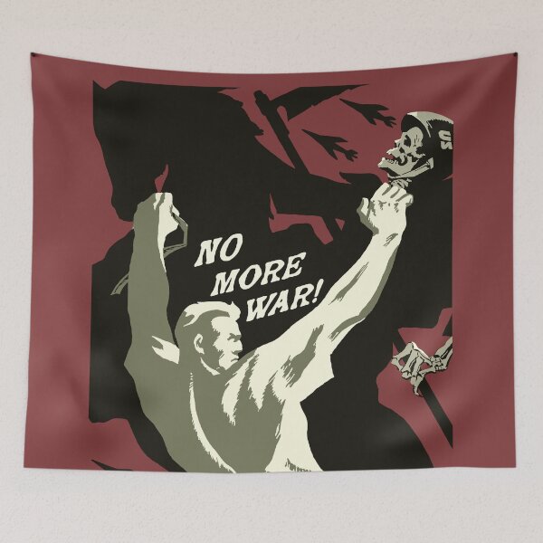 Item preview, No More War! Translated - Soviet Propaganda designed and sold by SpaceDogLaika.