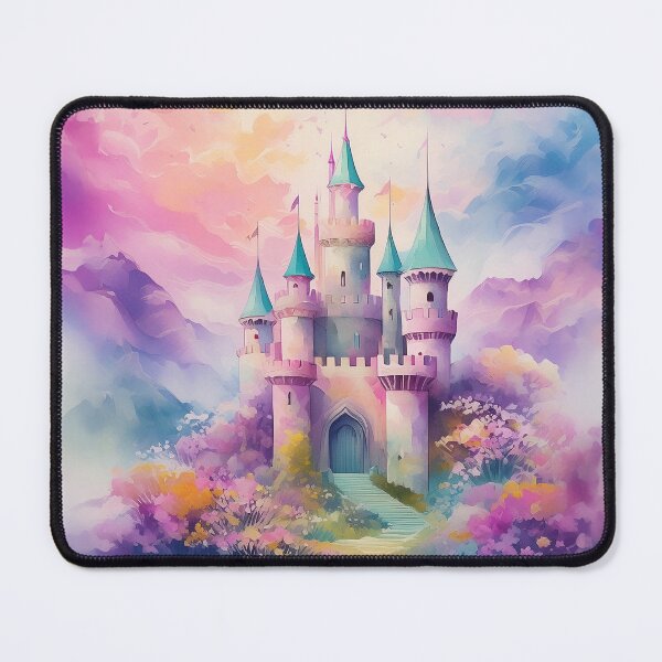 Item preview, Fairytale Castle Pastel Make Believe Girl's Pink Castle designed and sold by EnchantedWishes.