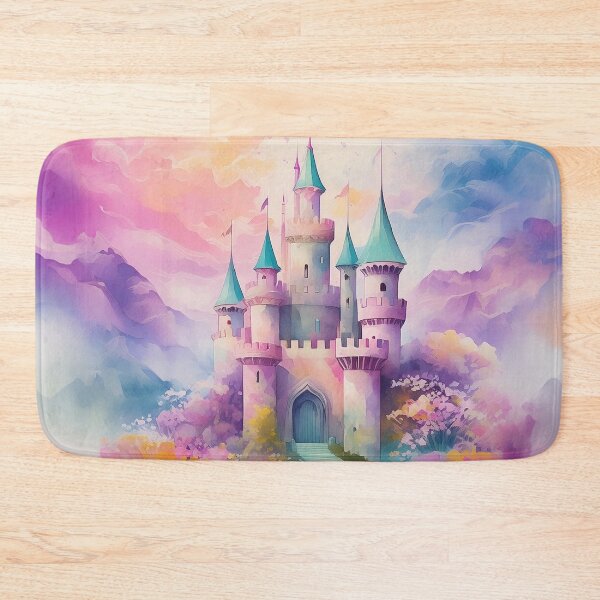 Item preview, Fairytale Castle Pastel Make Believe Girl's Pink Castle designed and sold by EnchantedWishes.