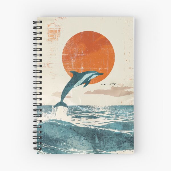 Item preview, California Common Dolphin Leaping art designed and sold by CaliforniaVibe.