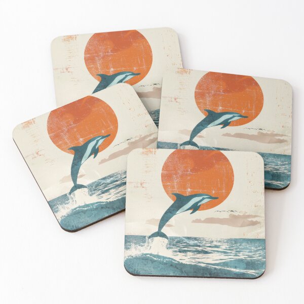 Item preview, California Common Dolphin Leaping art designed and sold by CaliforniaVibe.