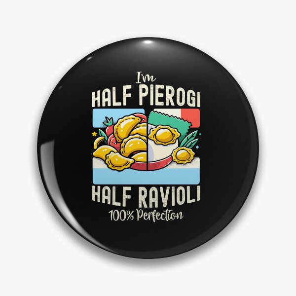 Item preview, Part Pierogi Part Ravioli Polish Italian Pride Funny Foodie designed and sold by Dressed For  Duty.